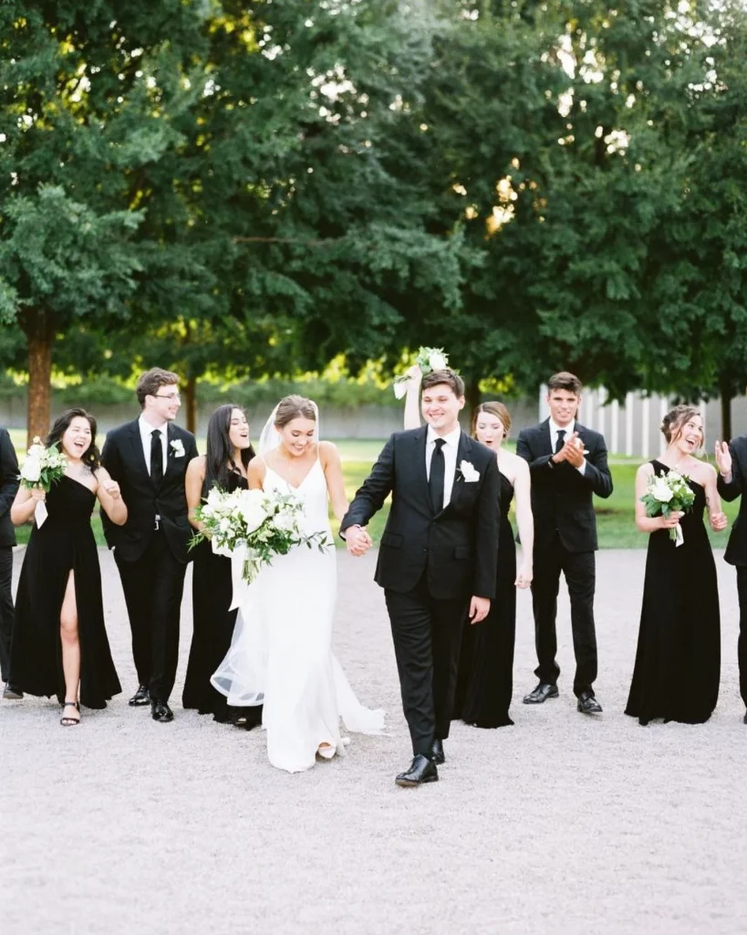 A black and white wedding at brikvenue that is sure to take your breath away. We just love the juxtaposition